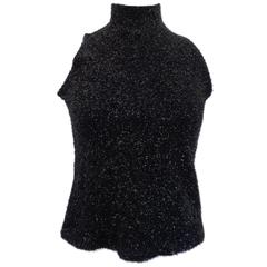 1980s Vintage Schegge Brand Black Shirt 8