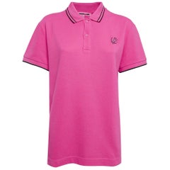 McQ by Alexander McQueen Polo de piqué de algodón rosa L