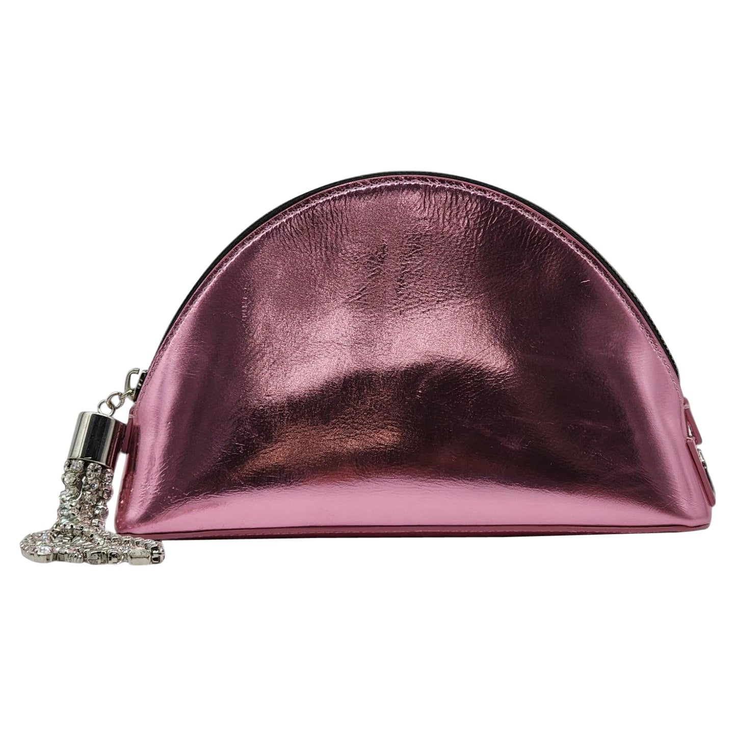 Giuseppe Zanotti Clutch Bag Leather in Pink For Sale