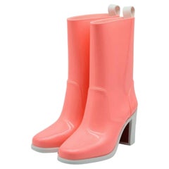 Christian Louboutin Loubirain Boots - PVC in Pink Size 37