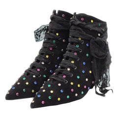 Saint Laurent Blaze Crystals Booties