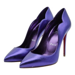Christian Louboutin Hot Chick Pumps Leather in Purple Size 36.5