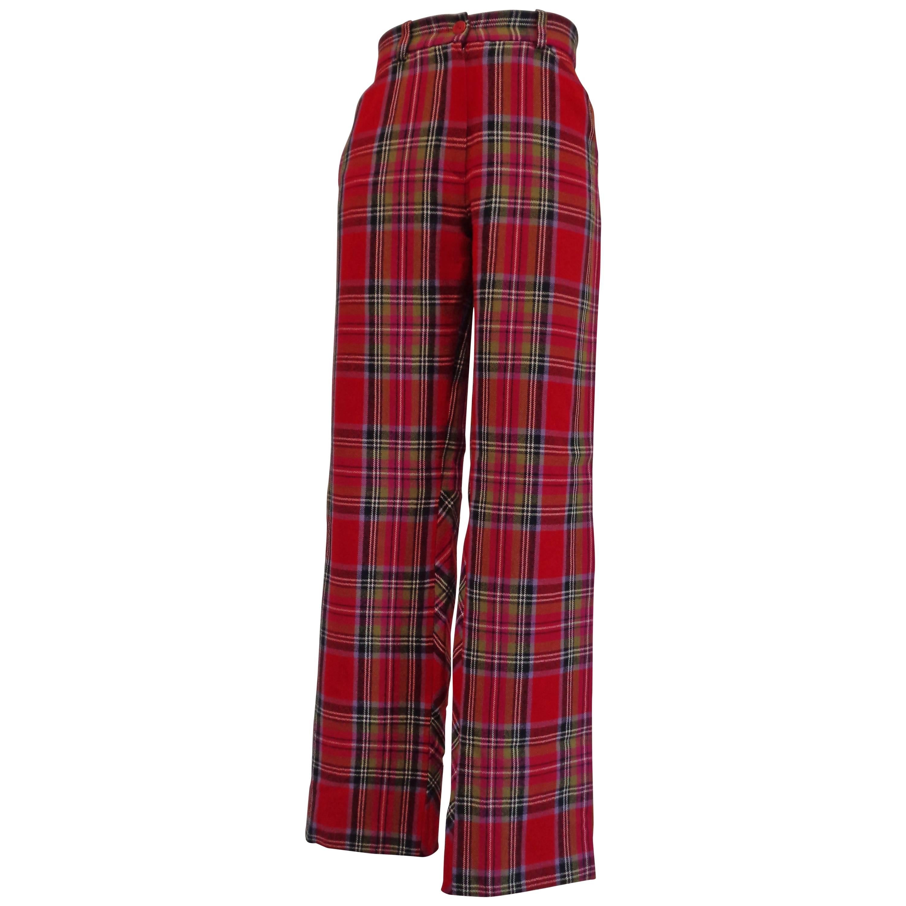 Kenzo Jungle tartan Wool Trouser