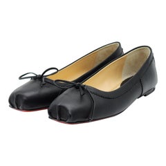 Christian Louboutin Mamadrague Ballet Flats Leather in Black Size 37.5