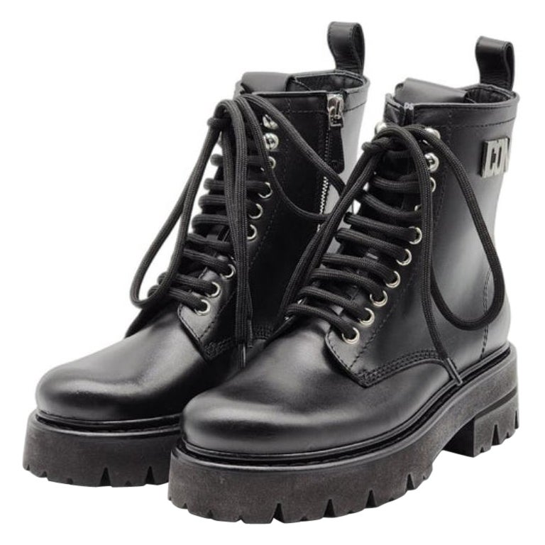 Dsquared2 Icon Clubbing Combat Bottes noires 36