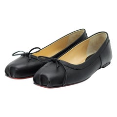 Christian Louboutin Mamadrague Ballet Flats Leather in Black Size 36