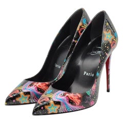 Christian Louboutin Viva Las Vegas Kate Pumps Patent Leather in Black Size 36
