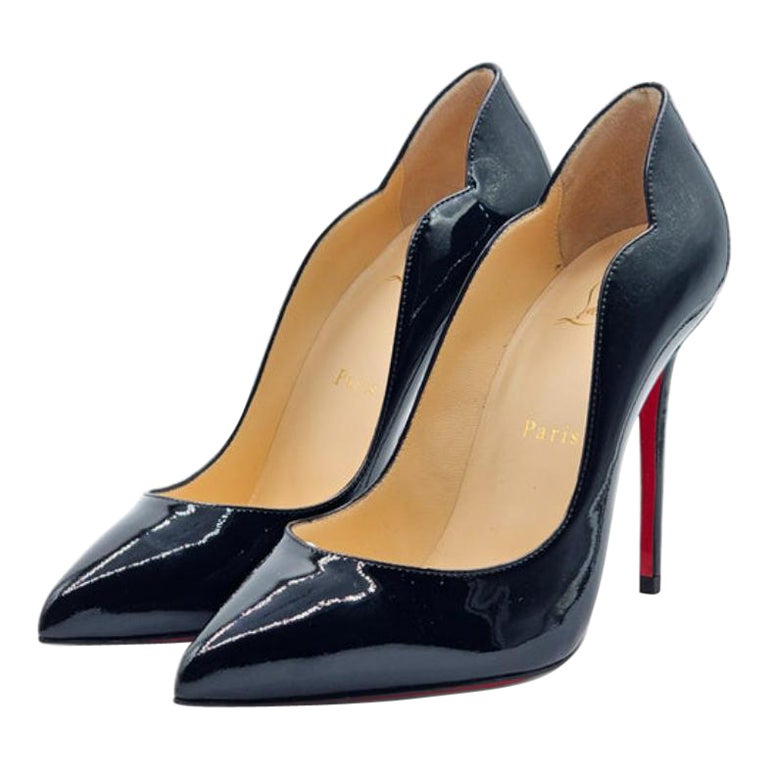 Christian Louboutin Hot Chick Pumps Patent Leather in Black For Sale