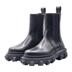 Valentino Trackstud Leather Boots
