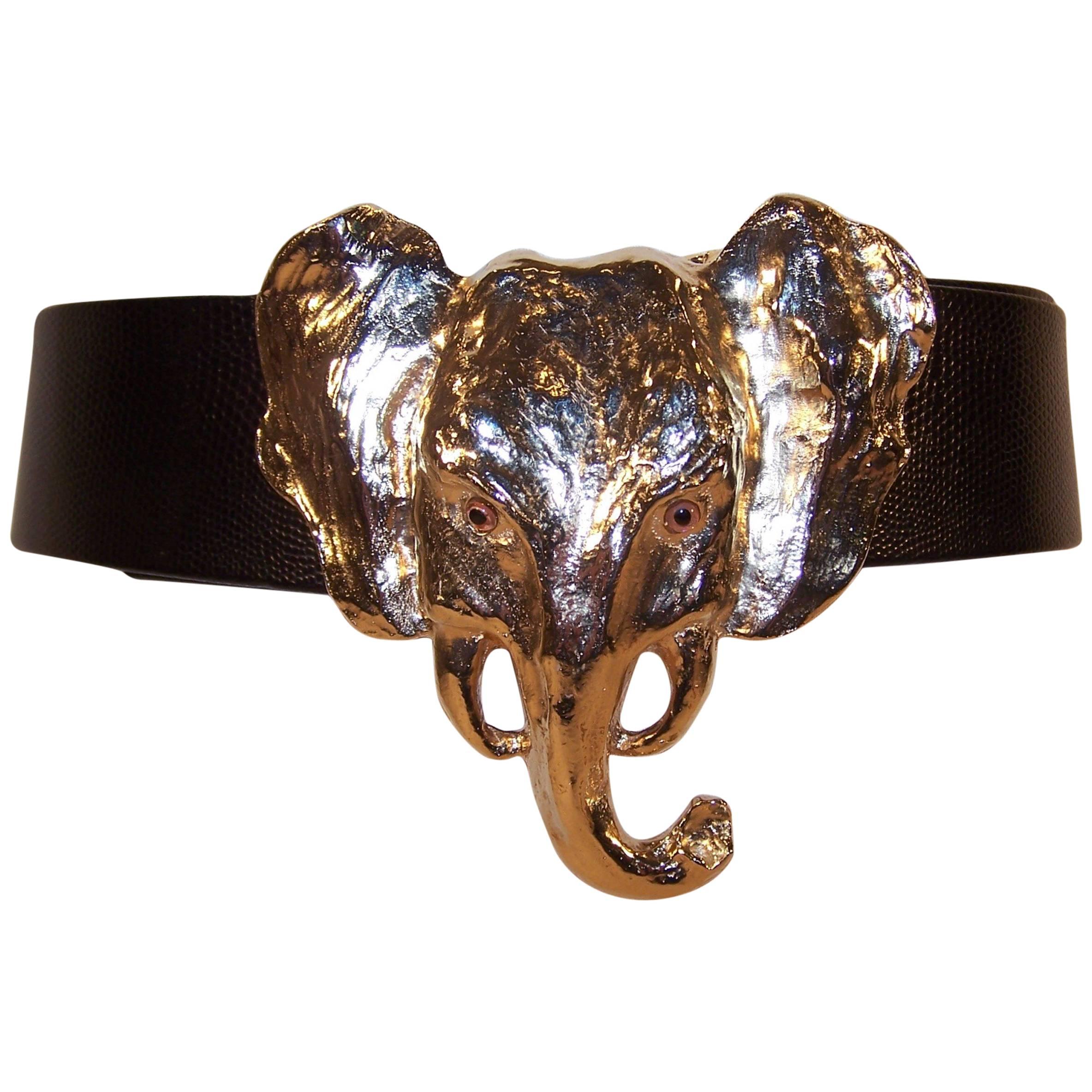Elephant Belt Buckle 2 For Sale on 1stDibs