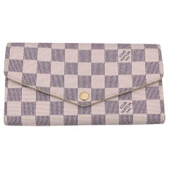 Louis Vuitton pochette Sarah longue en toile damier azur