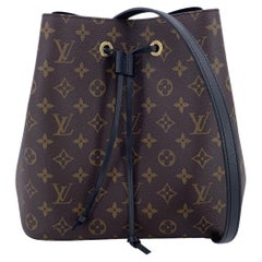 Louis Vuitton Monogram NeoNoe Bucket Shoulder Bag Black M44020