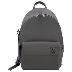 Louis Vuitton Grey LV Aerogram Leather Takeoff Backpack Bag
