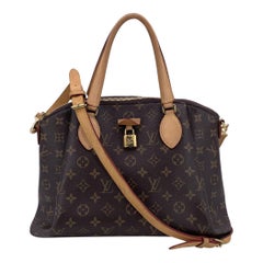 Louis Vuitton Brown Canvas Monogram Rivoli MM Satchel Bag