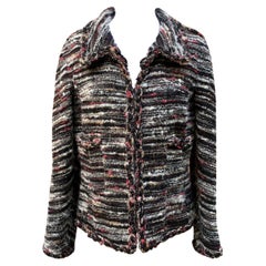 Chanel 2011 Mehrfarbige Strickjacke aus Wolle Größe 38 FR