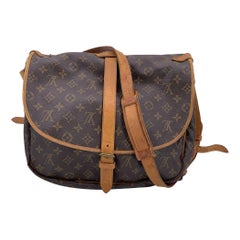 Louis Vuitton Vintage Monogram Canvas Saumur 35 Crossbody Bag