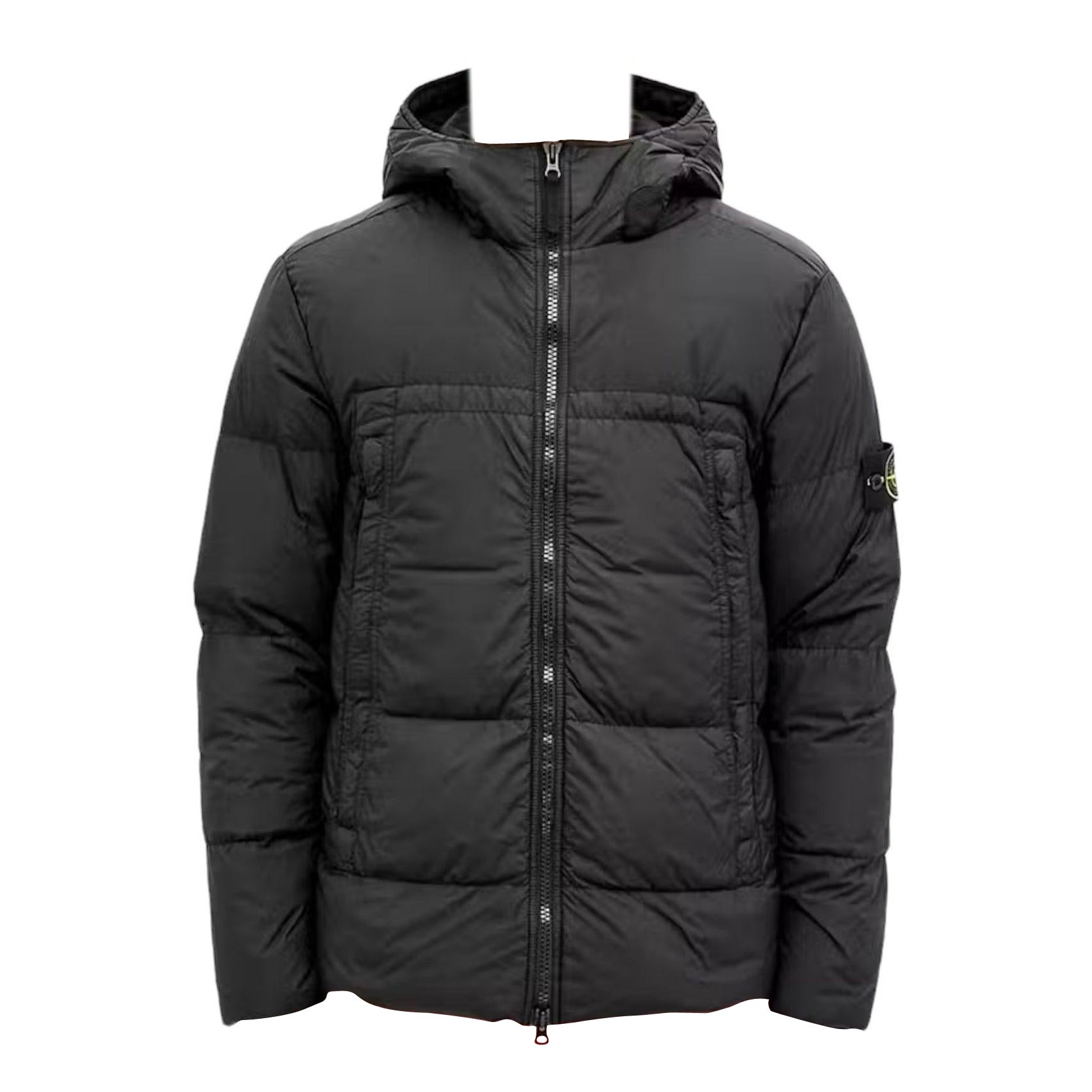 Stone Island Veste en duvet froissé Reps Noir