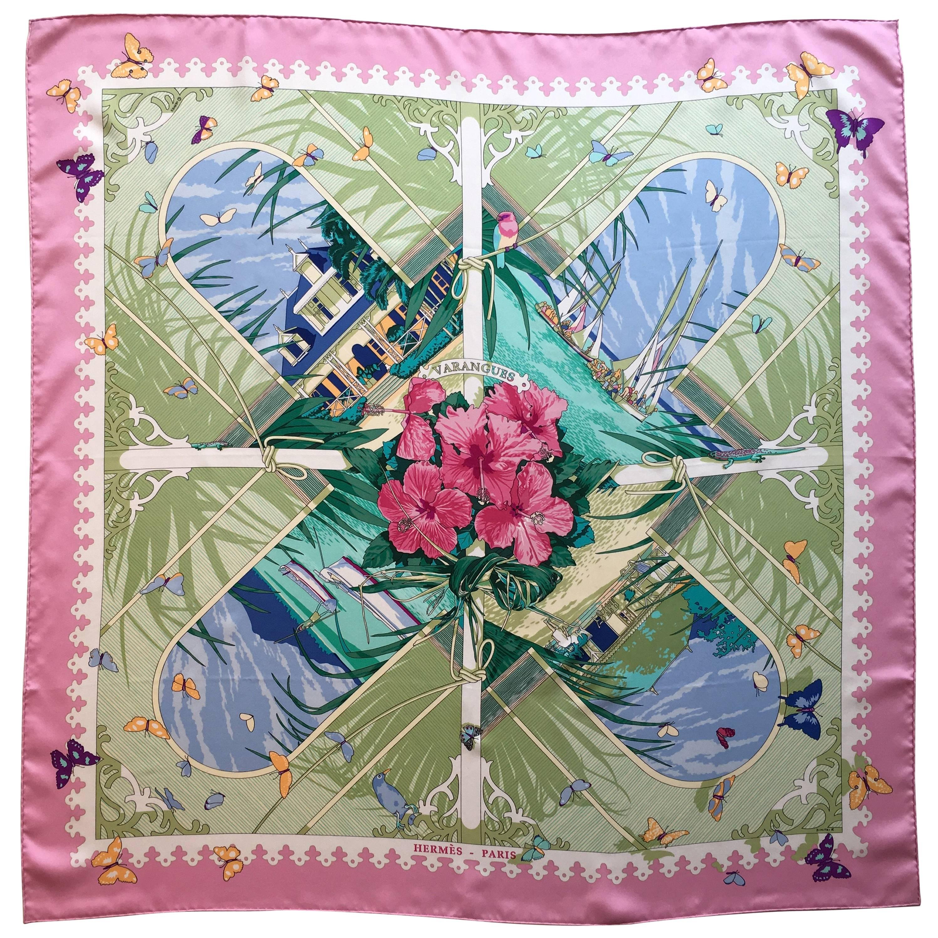 Hermes Silk Varangues Scarf (34"x35")