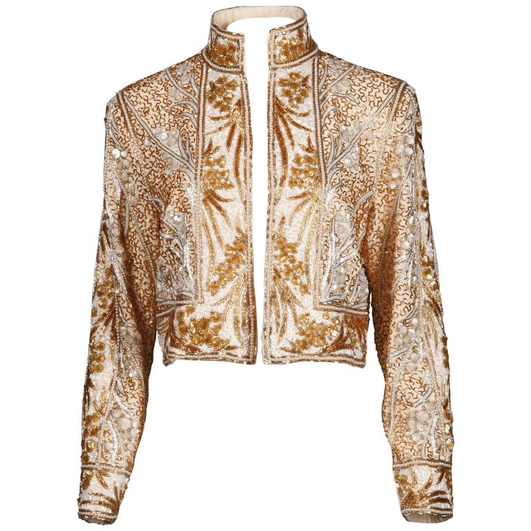 gold beaded jacket