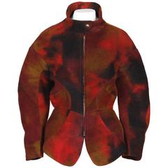 Thierry Mugler Hand-Dyed Wool Avant Garde Jacket 11