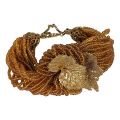Miriam Haskell Pulsera Hoja de Cuentas