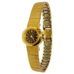 1970S Seiko Gold Tone Mesh Cocktail Armbanduhr