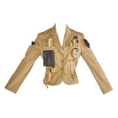 Rare Original 1991 Moschino Couture Runway Survival Jacket with Tools