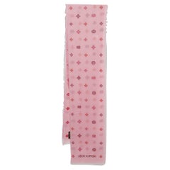 Louis Vuitton Pink LV Monogram Embroidered Cotton Stole