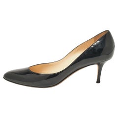 Jimmy Choo Black Patent Leather Bridget Pumps Size 41