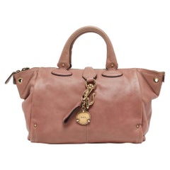 Bally, borsa a tracolla in pelle rosa con chiusura a scatto