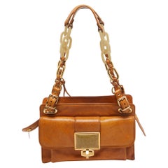 Balenciaga Tan Leather Cherche Midi Shoulder Bag