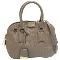 Burberry Beige Grain Leder Orchard Satchel