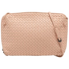 Bottega Veneta Beige Intrecciato Leather Nodini Shoulder Bag