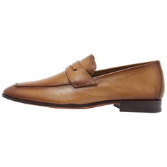 Berluti Tan Leather Andy Penny Loafers Size 39