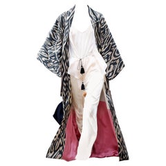 $3990 Nuovo con etichetta Oscar De La Renta Cappotto a kimono in seta