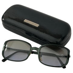 Dolce & Gabbana Vintage Square Sunglasses Green Metal 2000s