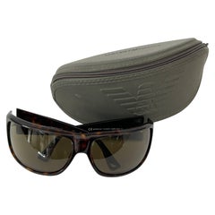 Giorgio Armani Gafas de Sol Mascara Tortuga Marron Vintage 80s