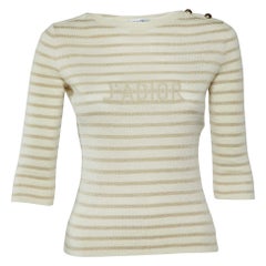 Pull en lurex crème J'Adior Dior