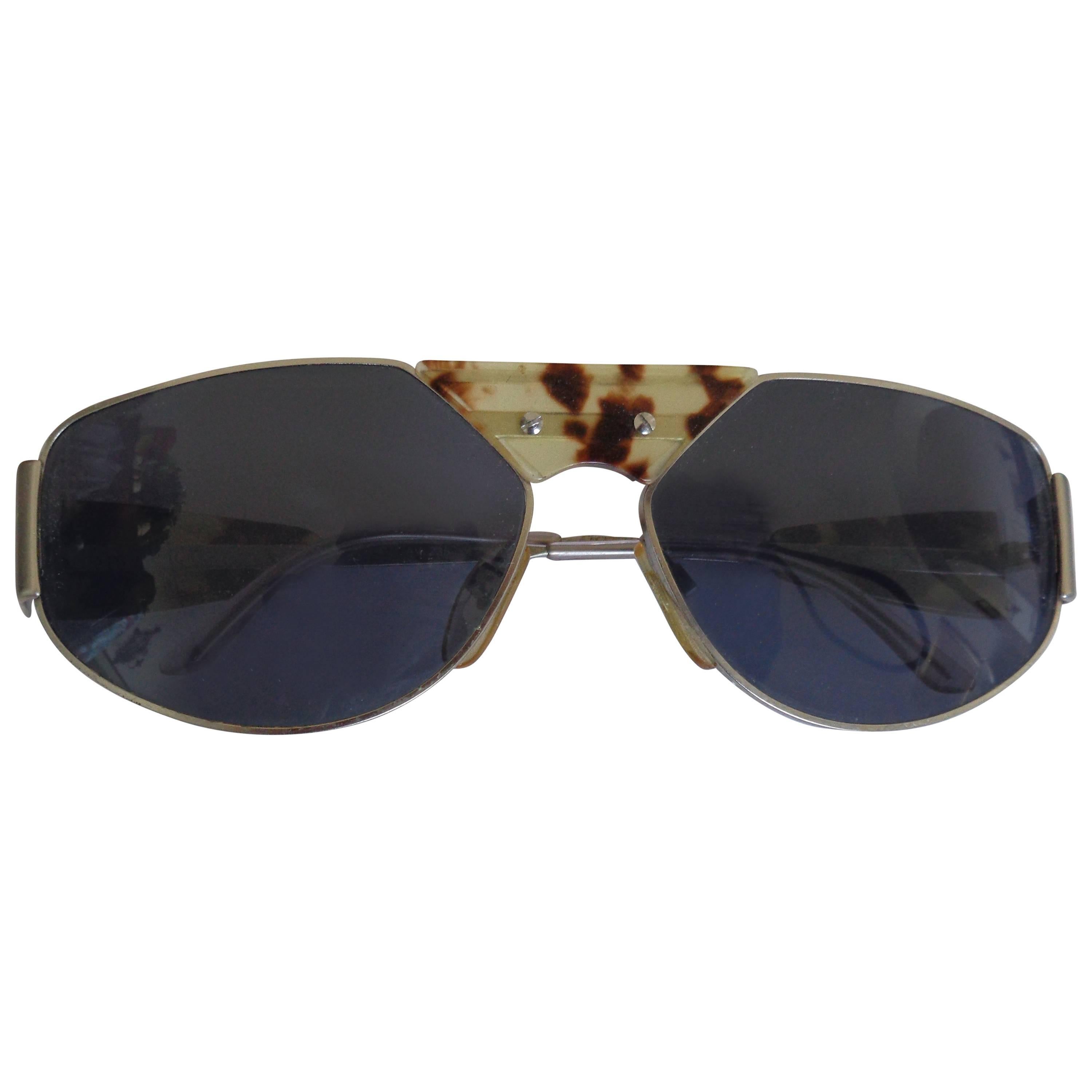 Blu Lents Schildpatt-Sonnenbrille von Fiorucci