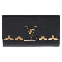 Brand New Louis Vuitton Capucines GM Wallet in black Taurillon leather