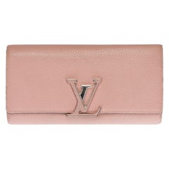 Louis Vuitton Capucines GM Wallet in Pink Taurillon leather and SHW