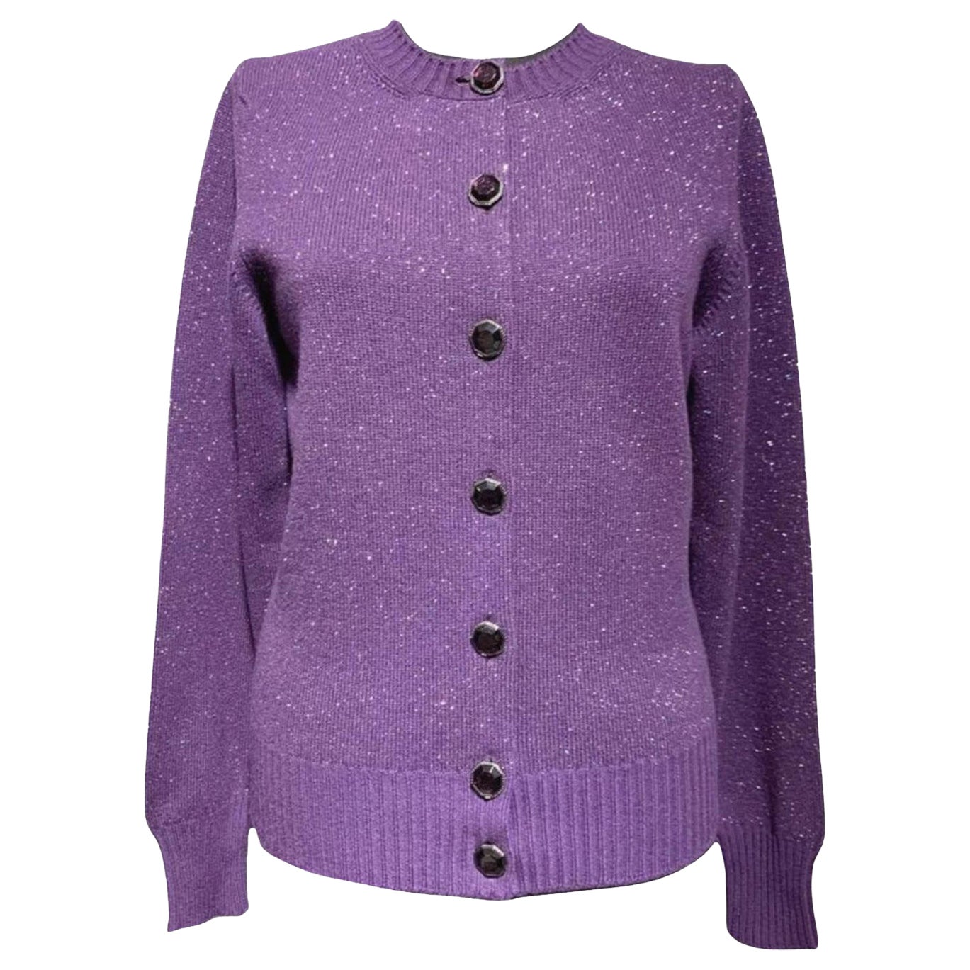 Chanel Cara Delevingne Style Runway Cashmere Cardigan 34 FR