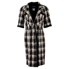 Chanel Rare Stunning Tweed Dress Coat 44 FR