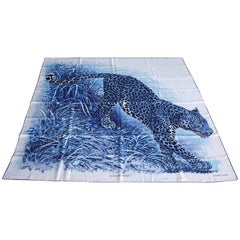 Hermes Scarf Shawl Coveted Panthera Pardus Panther Motif Cashmere/Silk  
