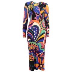 FARM Rio Floral Print Zip-Detail Midi Dress Size XXS