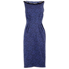 Matthew Williamson - Vestito stampato senza maniche di colore blu - Taglia S.