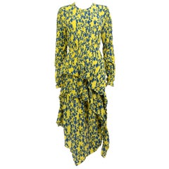 Preen By Thornton Bregazzi Floral Ruffle Dress Size XS