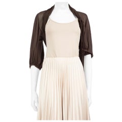 Sportmax Bolero di seta marrone taglia M.