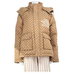 Gucci Gucci X The North Face Beige Puffer Jacket Size L
