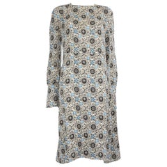 Louis Vuitton Monogram Print Long Sleeve Midi Dress Size XL